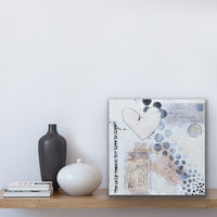 French Love Letters | 12" x 12" | Mixed Media