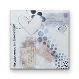 French Love Letters | 12" x 12" | Mixed Media