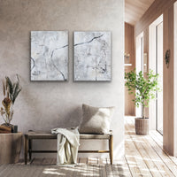 La Femme - Diptych | 24" x 36" | Abstract Painting