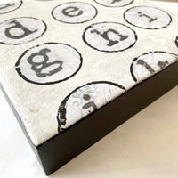 Typography | 8" x 8" | Mixed Media Art