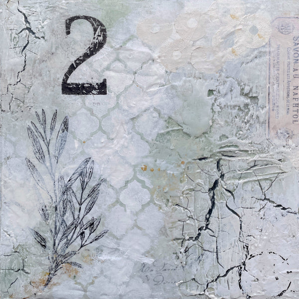Winter Sage #2 | 12 x 12 | Mixed Media