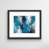 Where Mermaids Play #2  | 9 x 12 | Abstract Acrylic on Paper